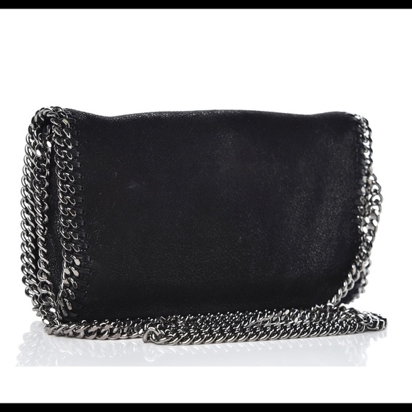 Stella McCartney shaggy deer Falabella crossbody bag in black - Picture 2 of 9